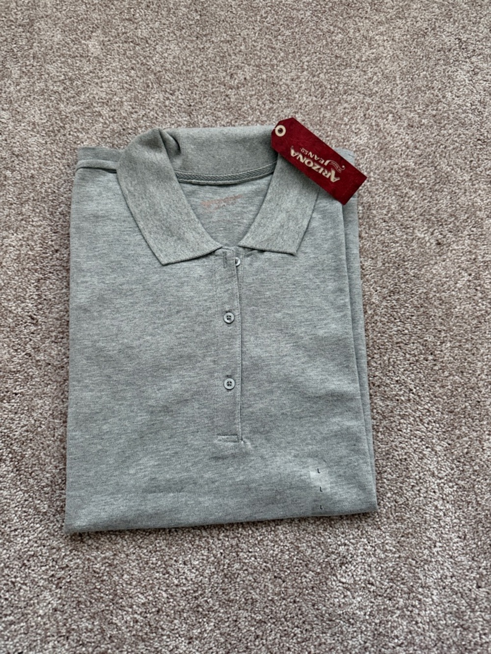 Arizona Heather Grey Polo Shirt